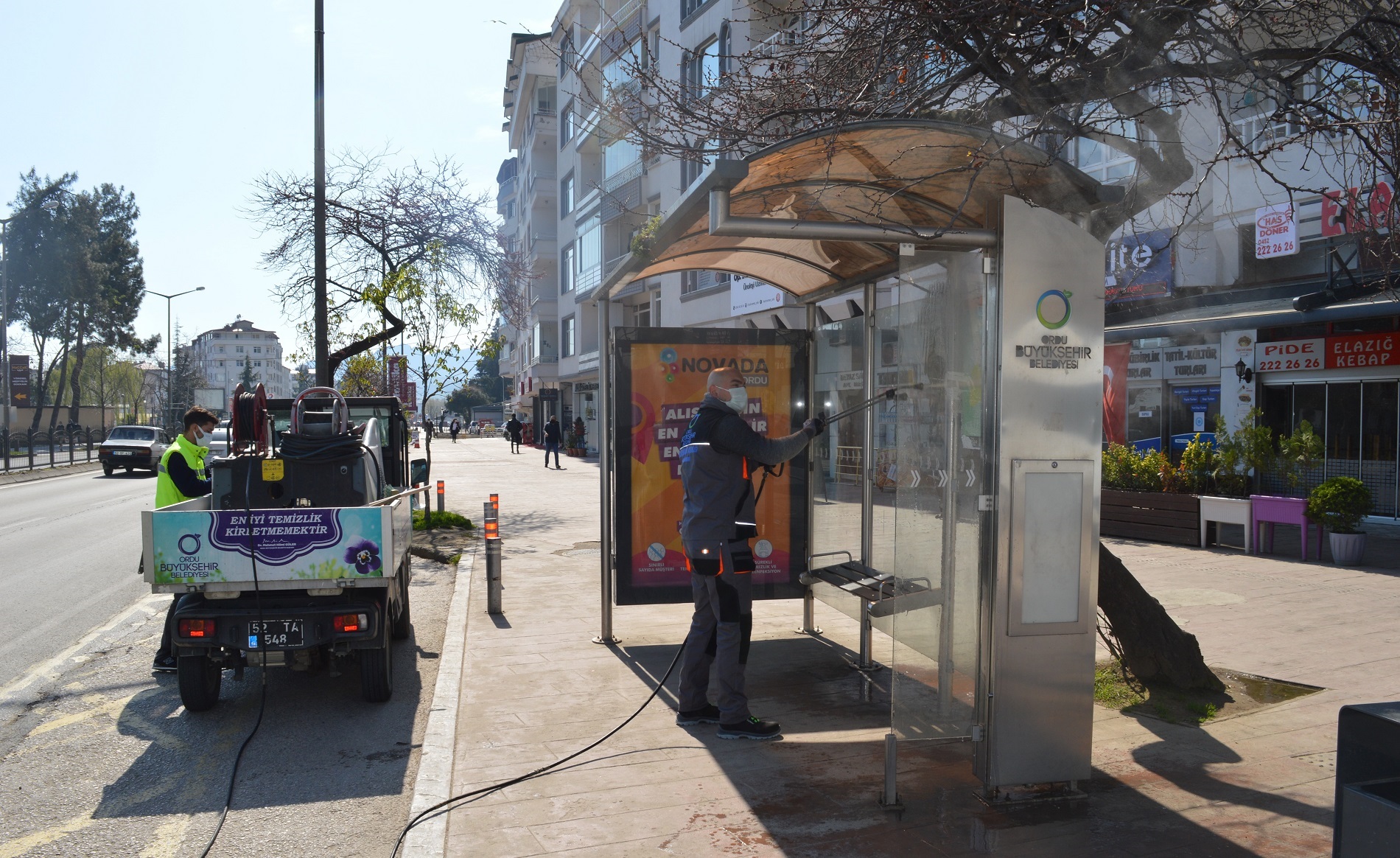 ORDU’DA OTOBÜS DURAKLARI TERTEMİZ